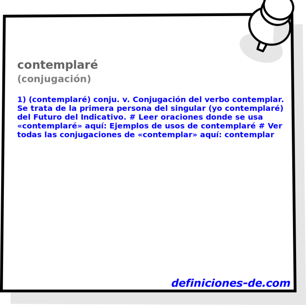 contemplar (conjugacin)