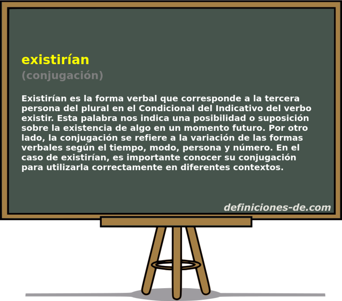 existir�an (conjugaci�n)