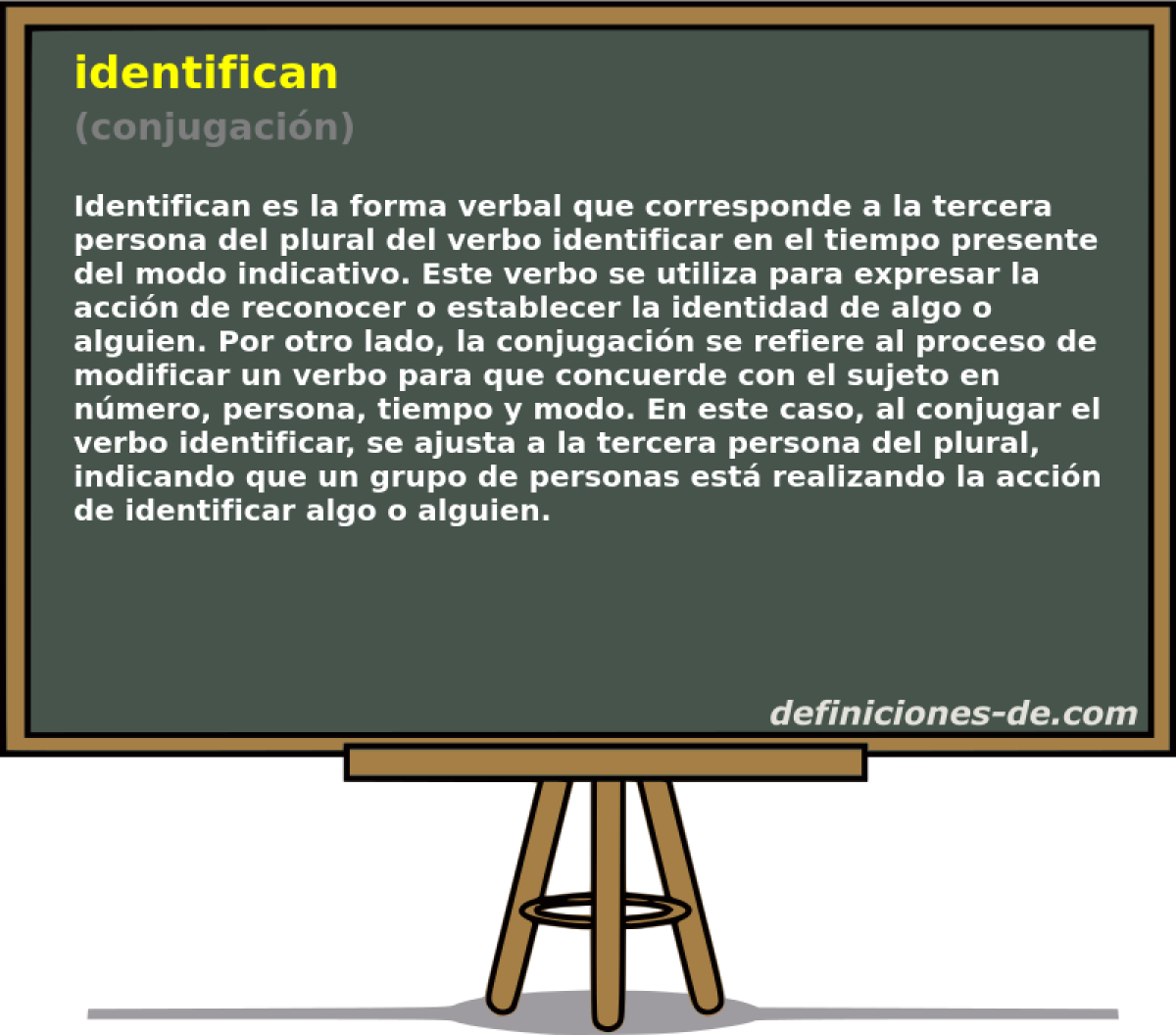 identifican (conjugacin)