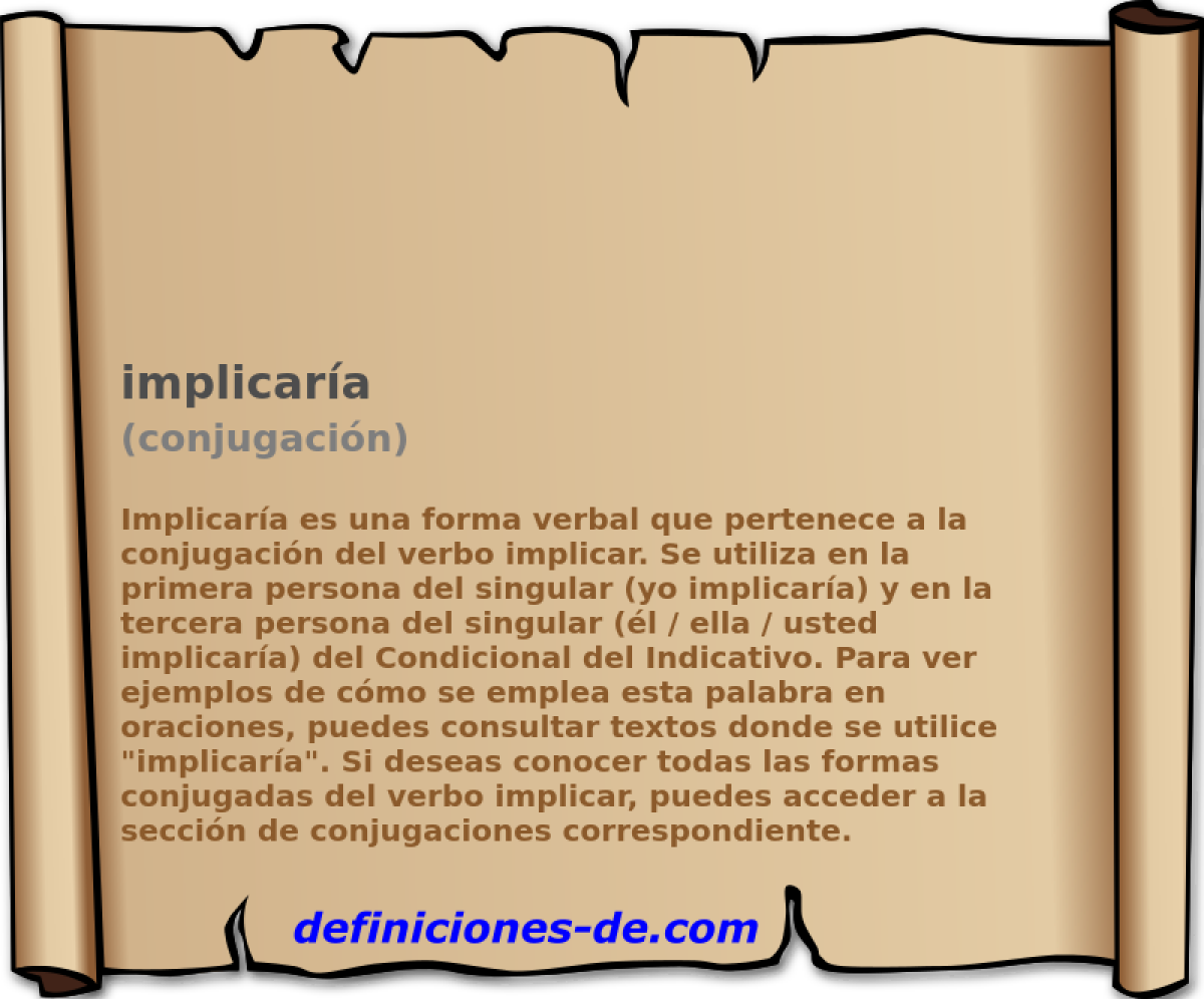 implicar�a (conjugaci�n)