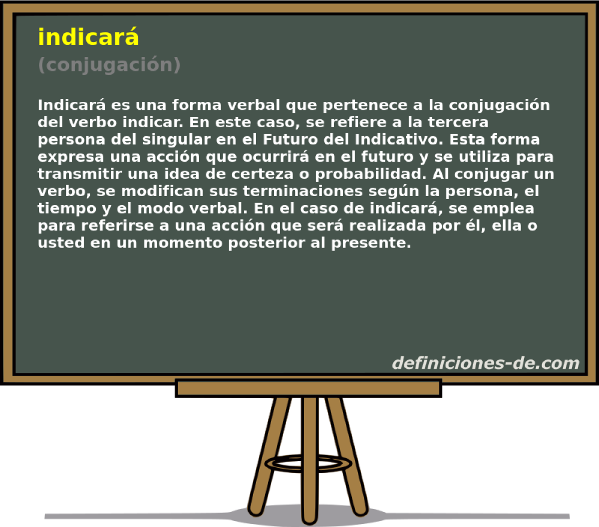 indicar� (conjugaci�n)