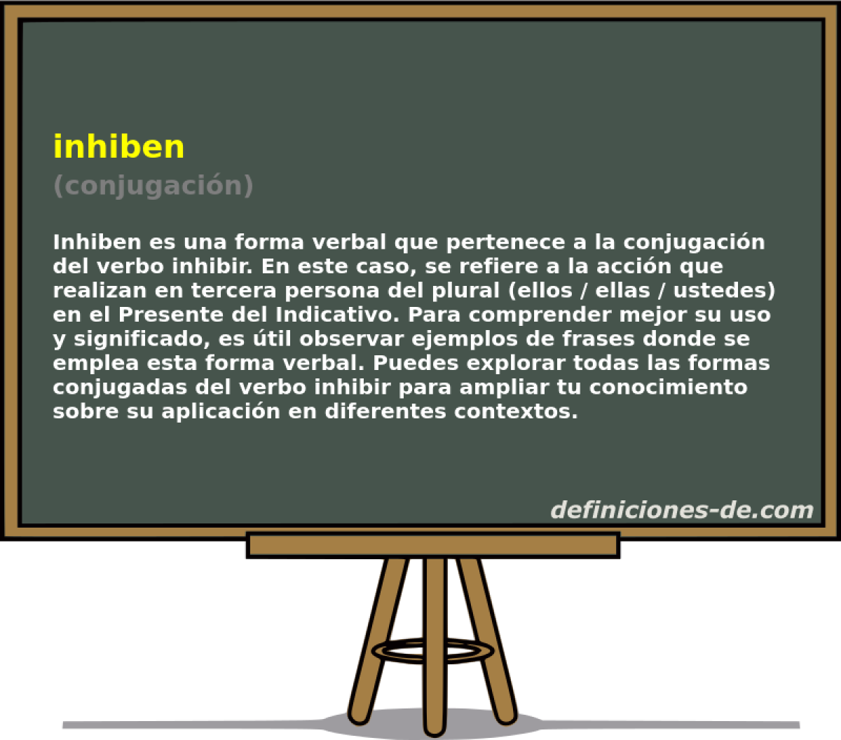 inhiben (conjugación)