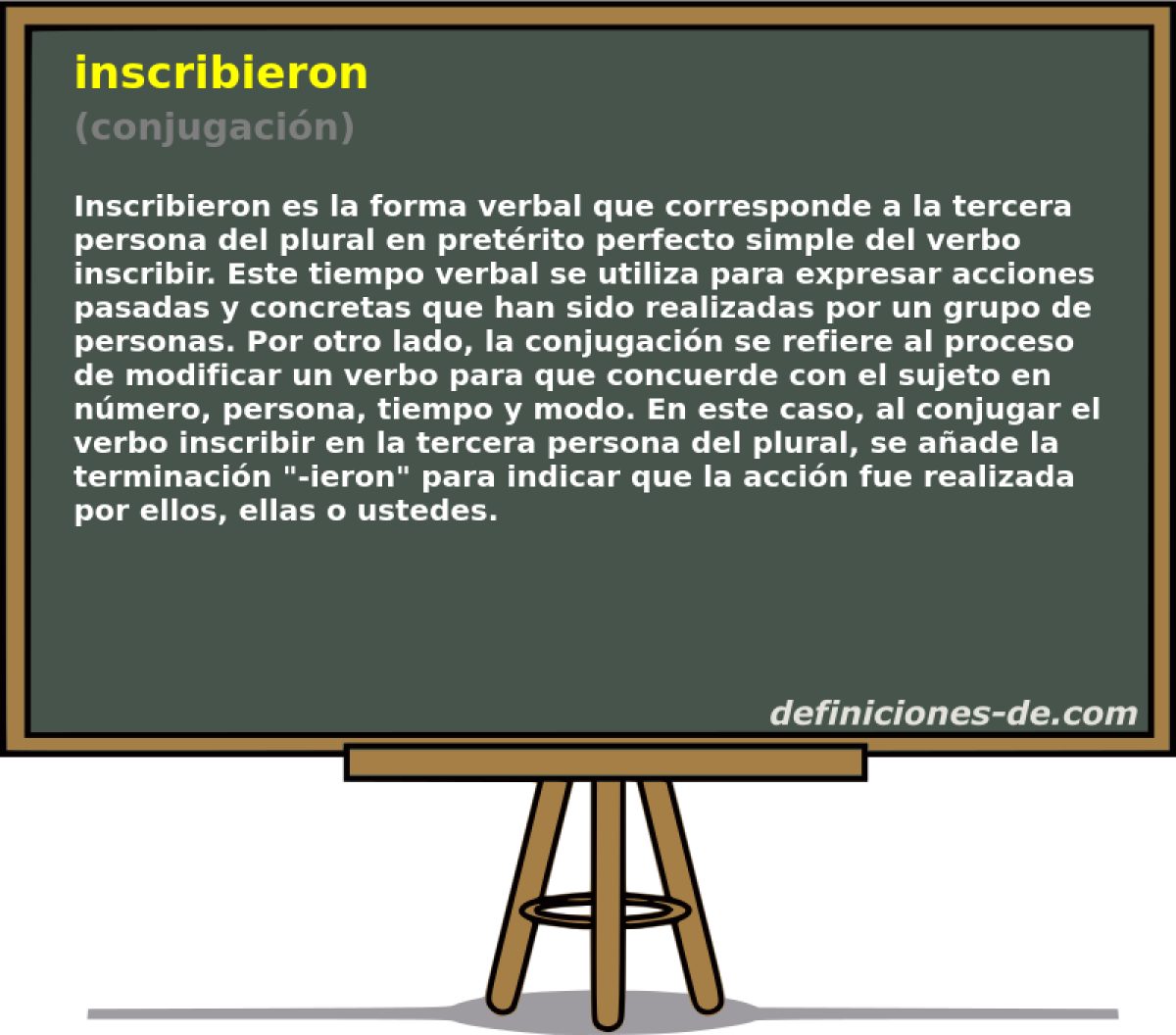 inscribieron (conjugaci�n)