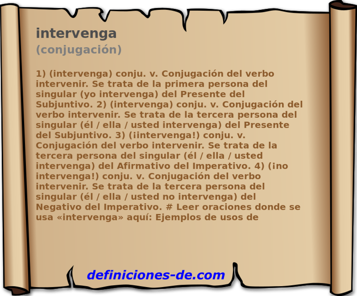 intervenga (conjugacin)