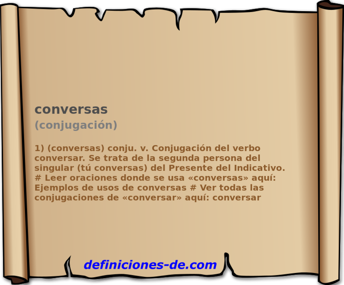 conversas (conjugacin)