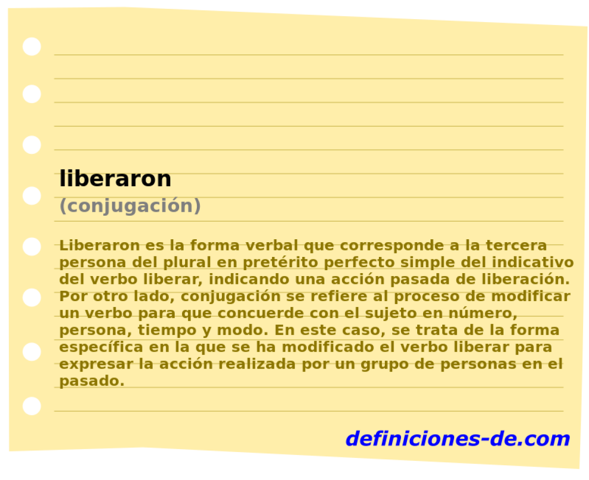 liberaron (conjugacin)