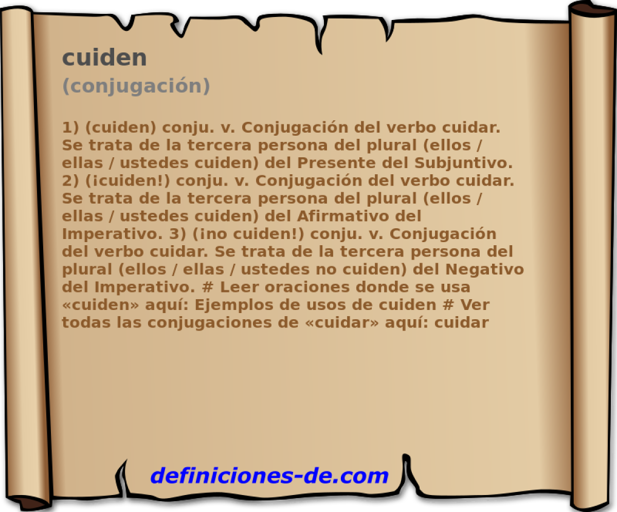 cuiden (conjugacin)