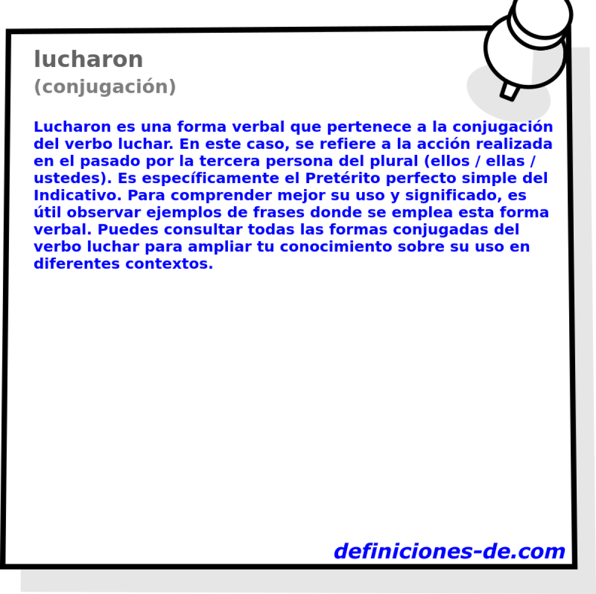 lucharon (conjugacin)