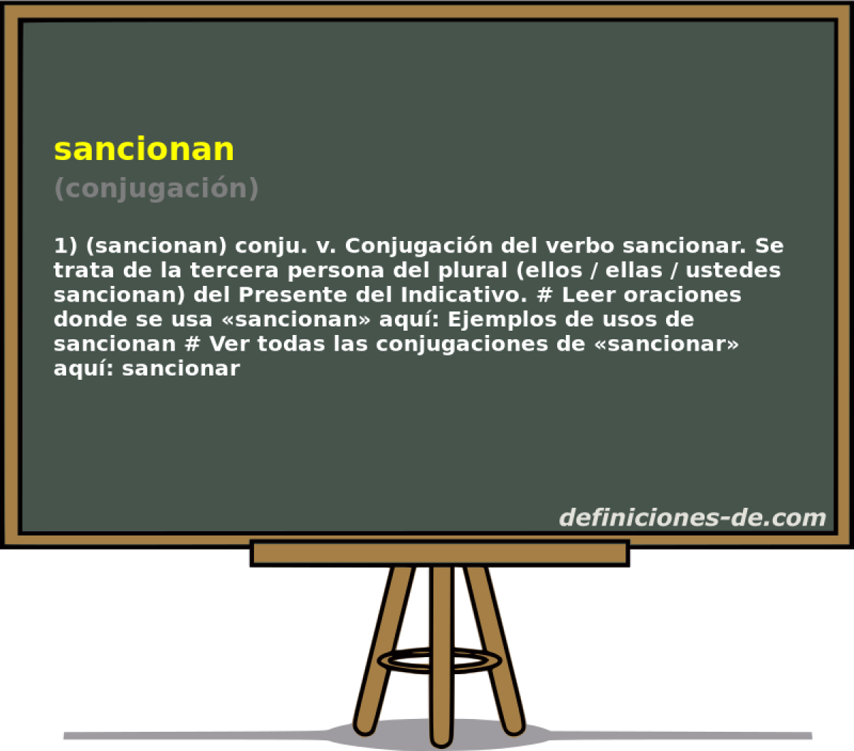 sancionan (conjugacin)