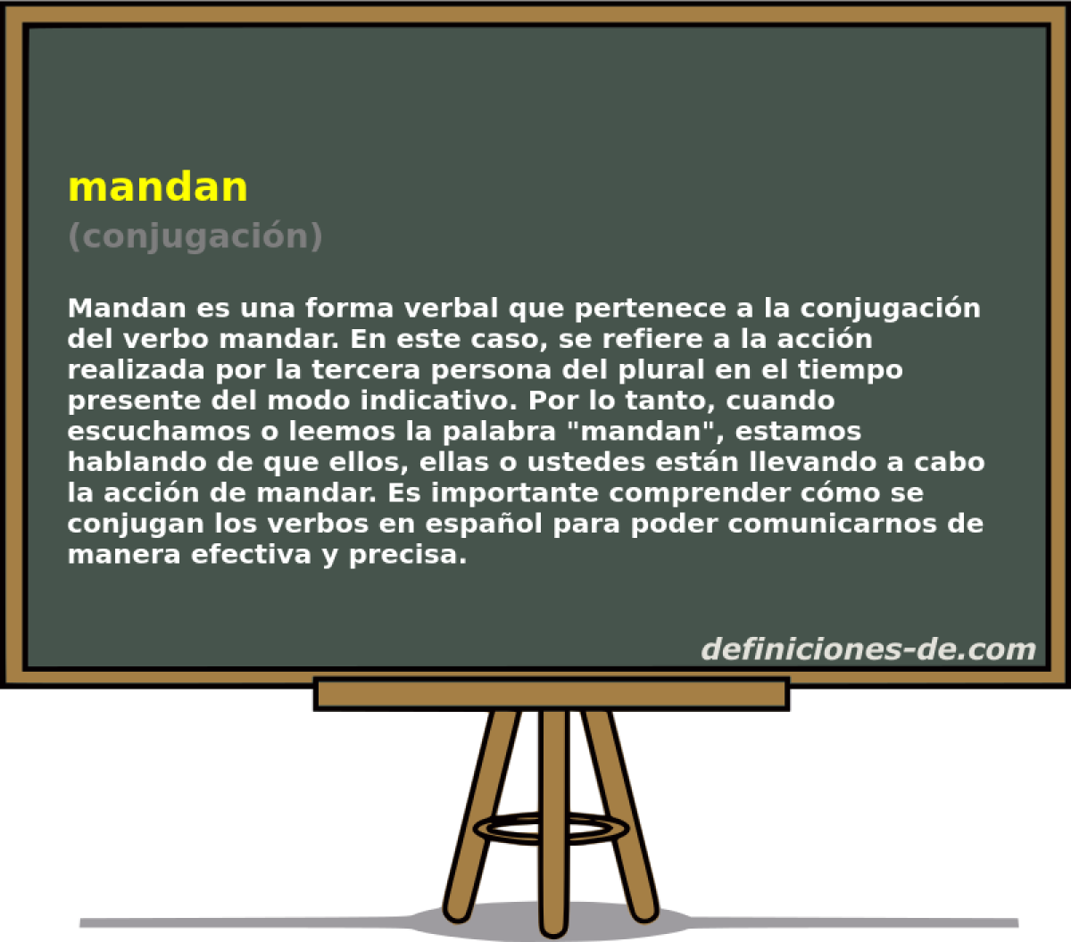 mandan (conjugaci�n)