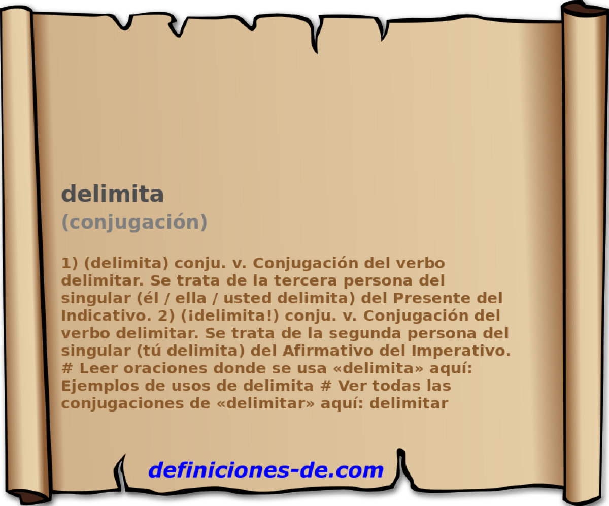 delimita (conjugacin)