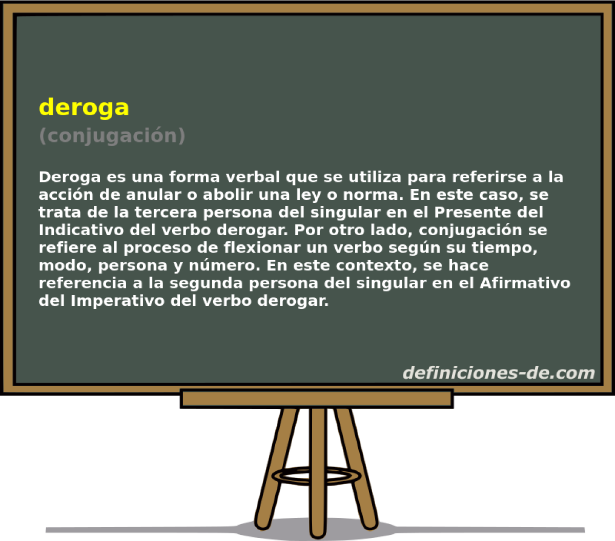 deroga (conjugación)