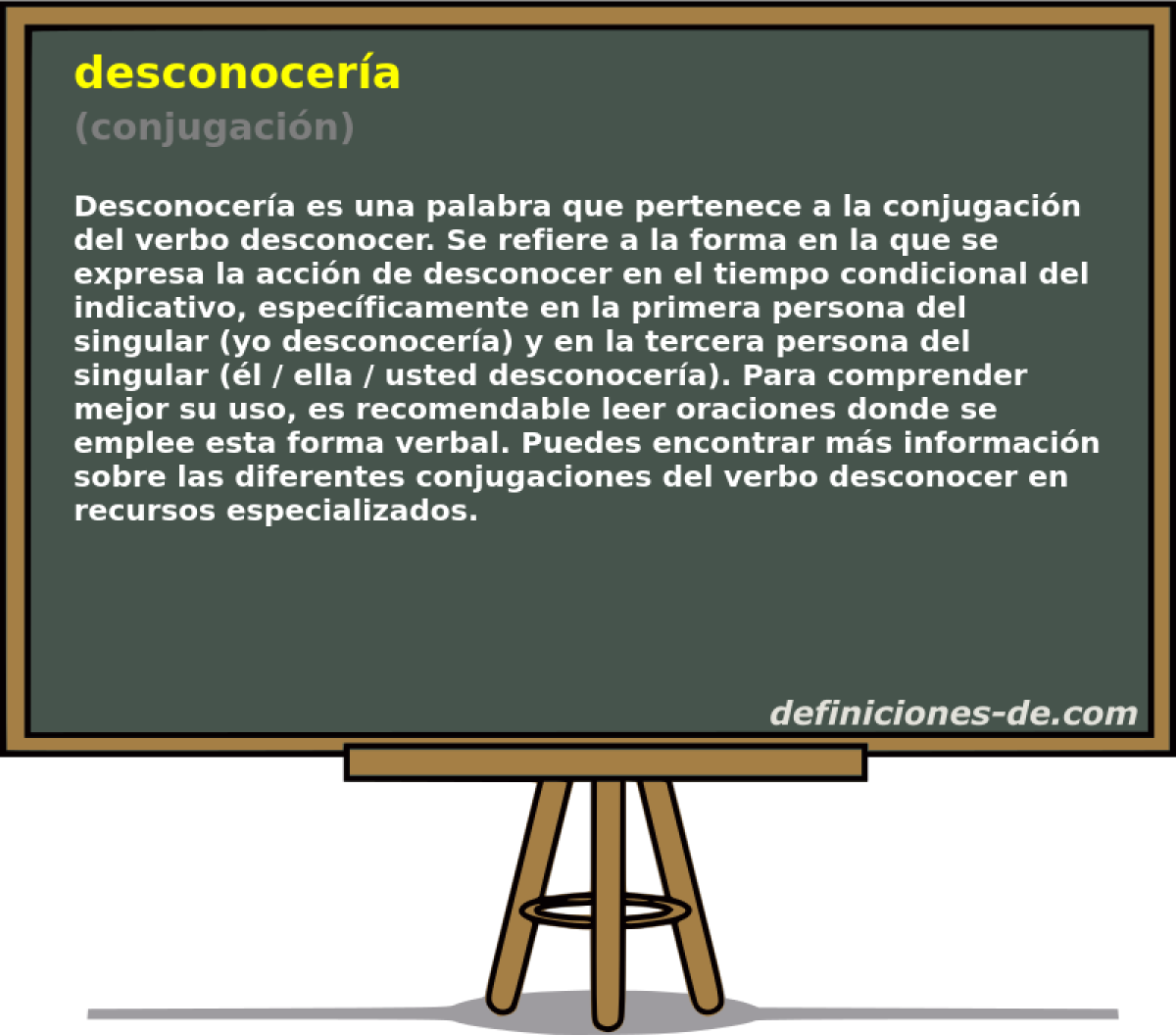desconocer�a (conjugaci�n)