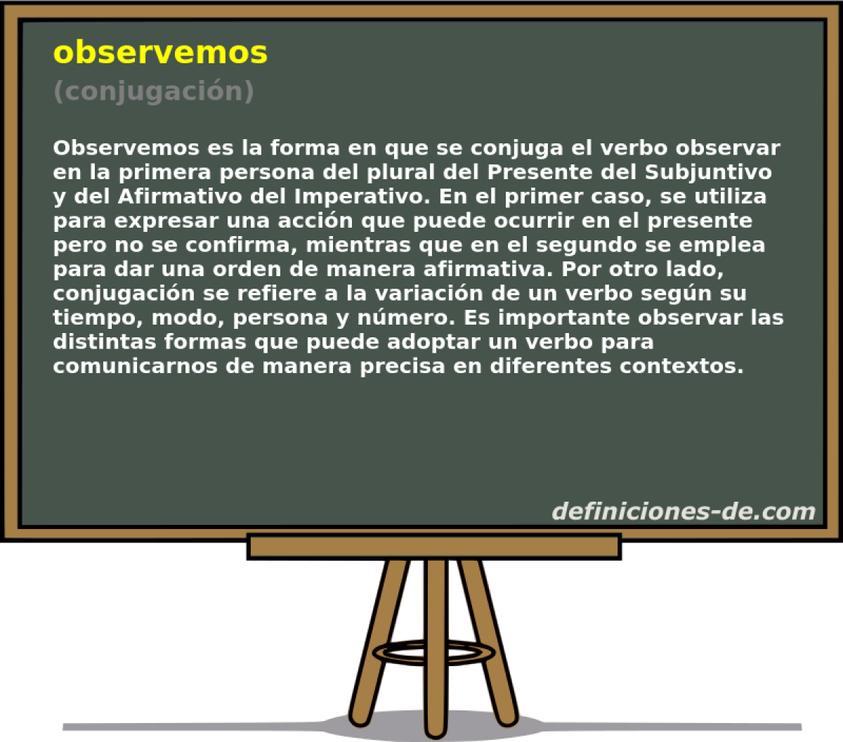 observemos (conjugacin)