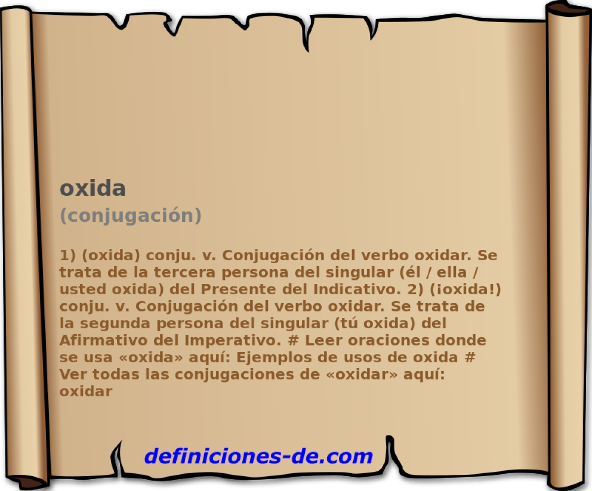 oxida (conjugacin)