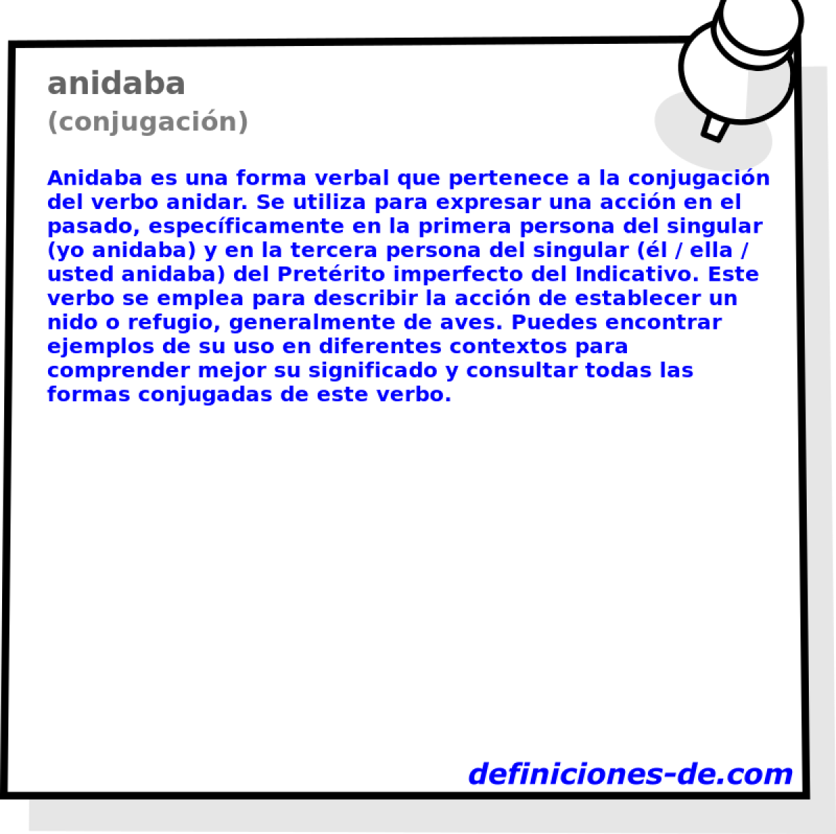 anidaba (conjugacin)
