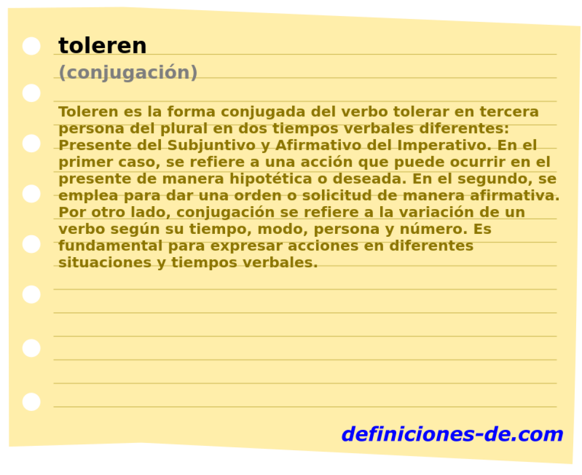toleren (conjugación)