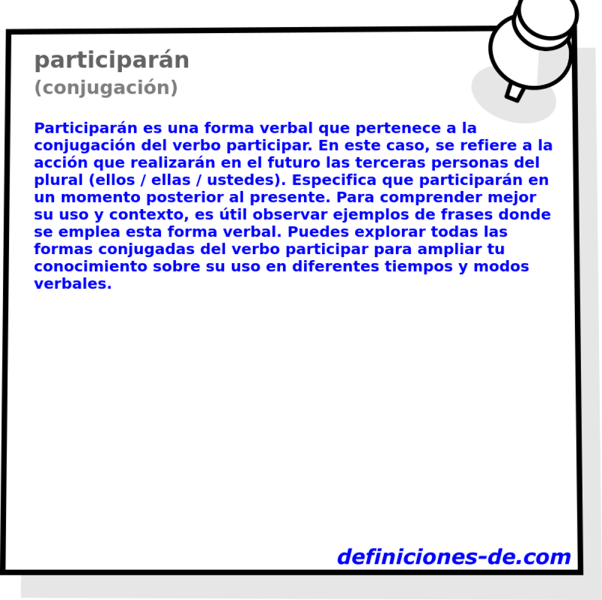 participarán (conjugación)