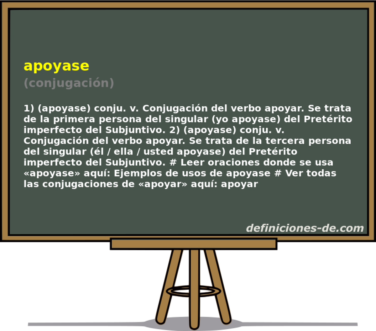 apoyase (conjugacin)
