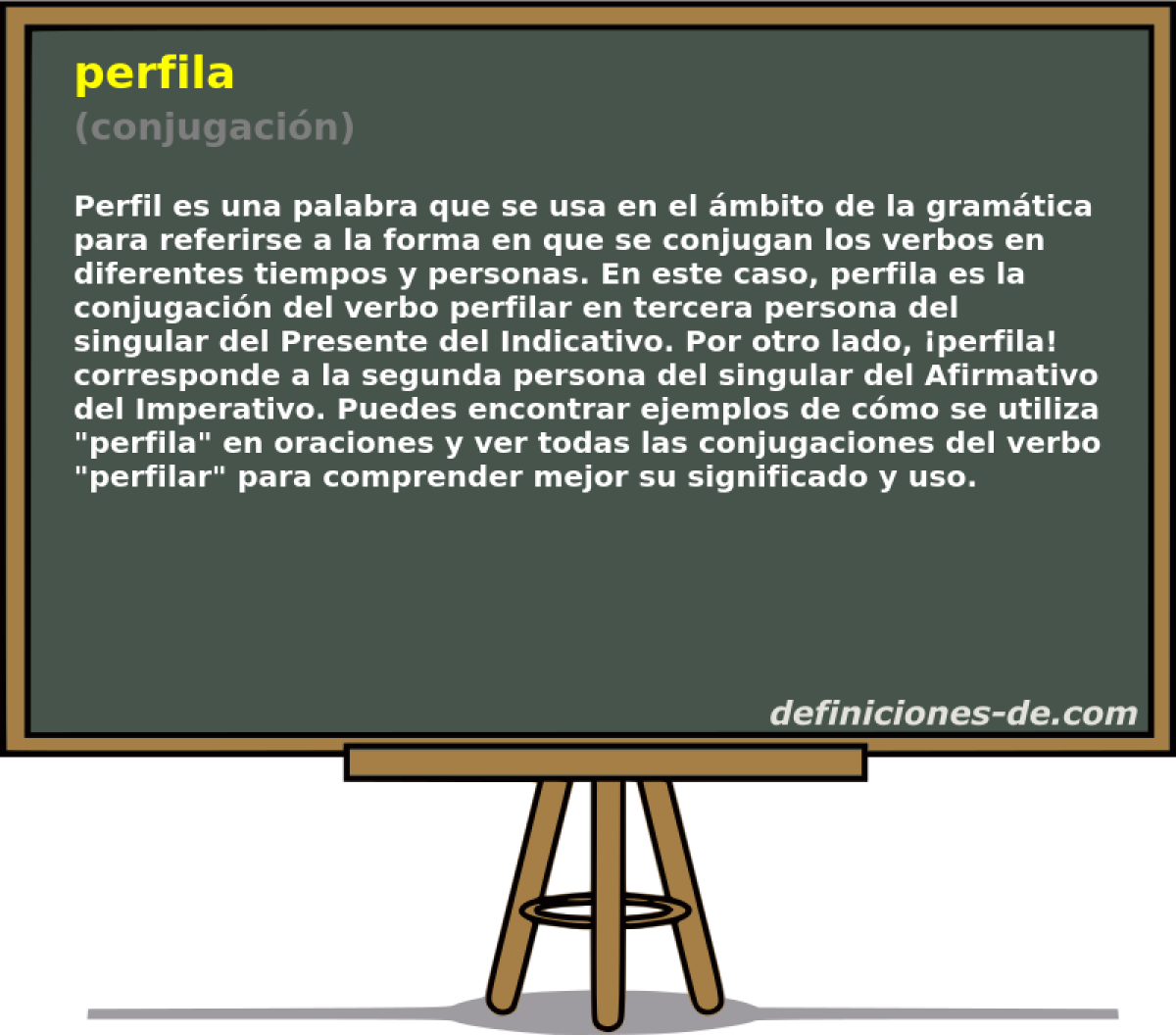 perfila (conjugaci�n)