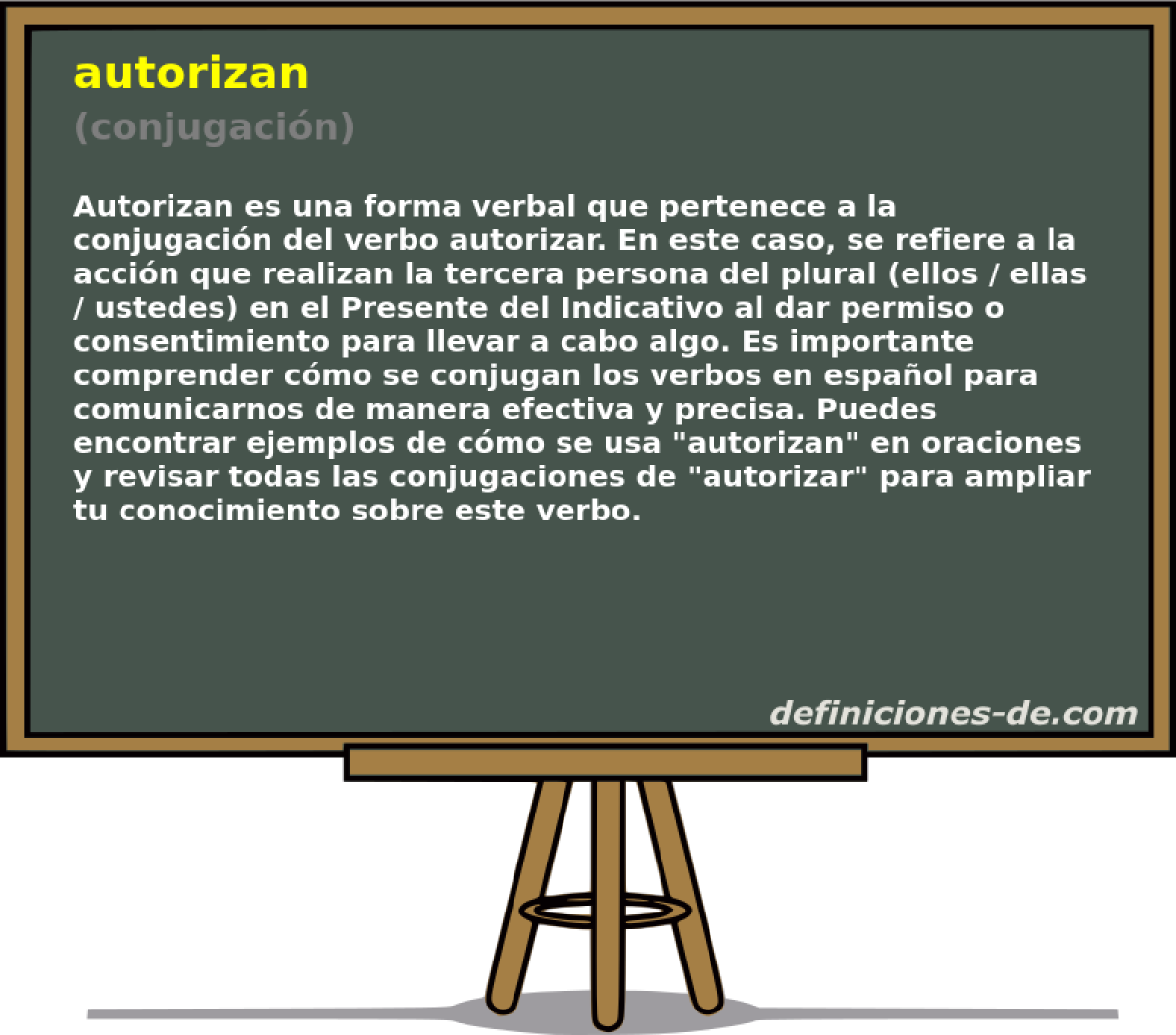autorizan (conjugación)