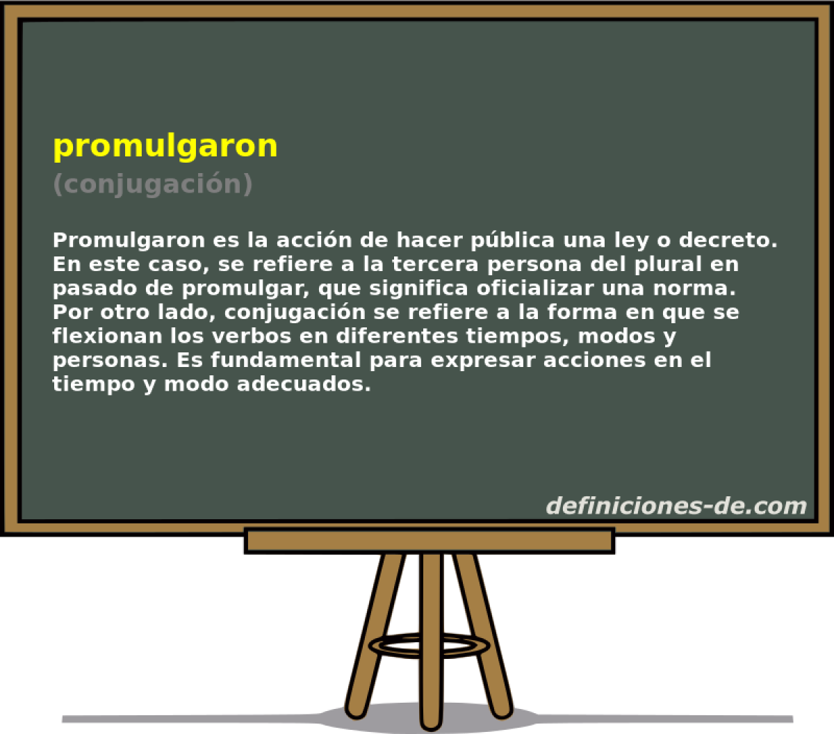 promulgaron (conjugacin)