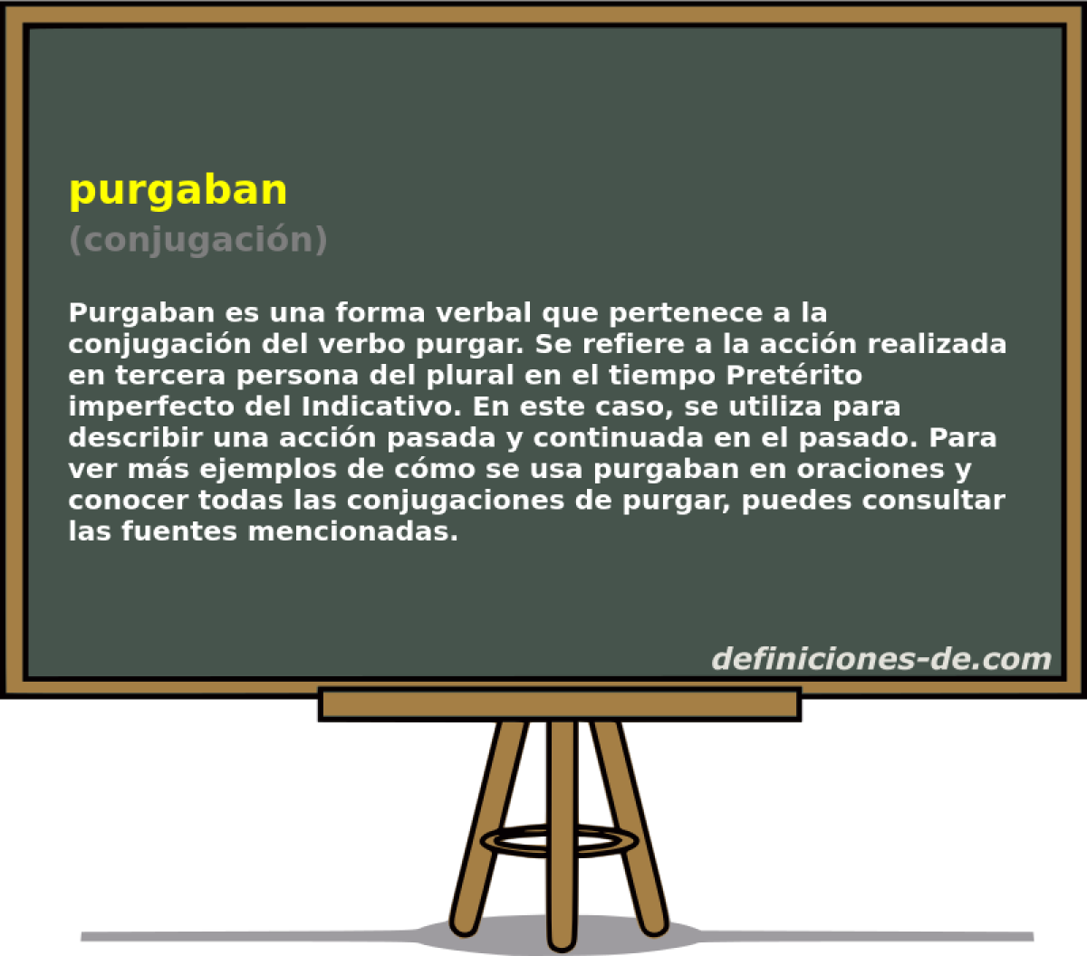 purgaban (conjugacin)