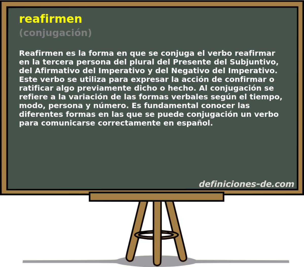 reafirmen (conjugaci�n)