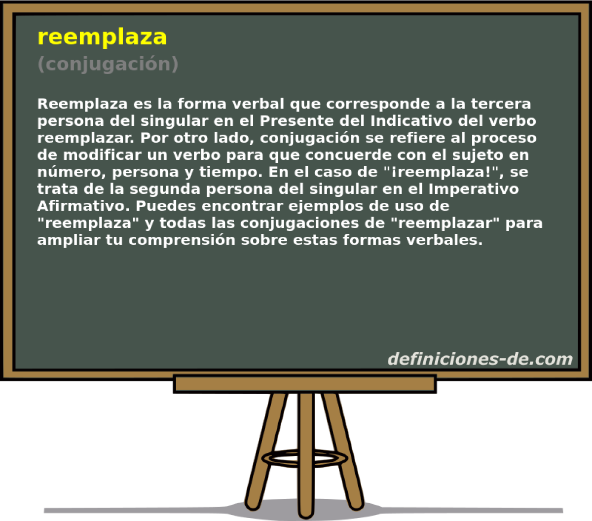 reemplaza (conjugaci�n)