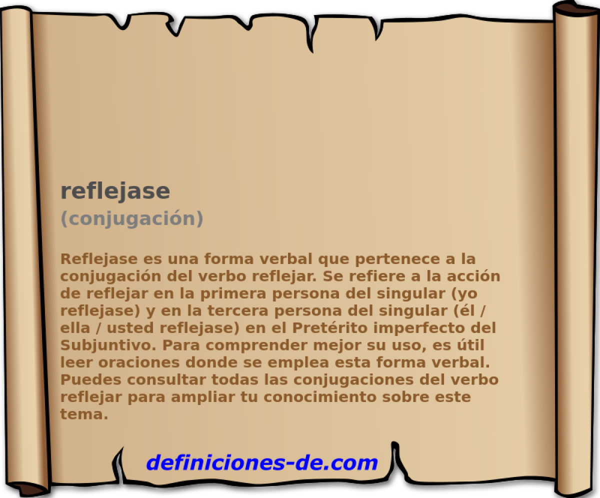 reflejase (conjugación)