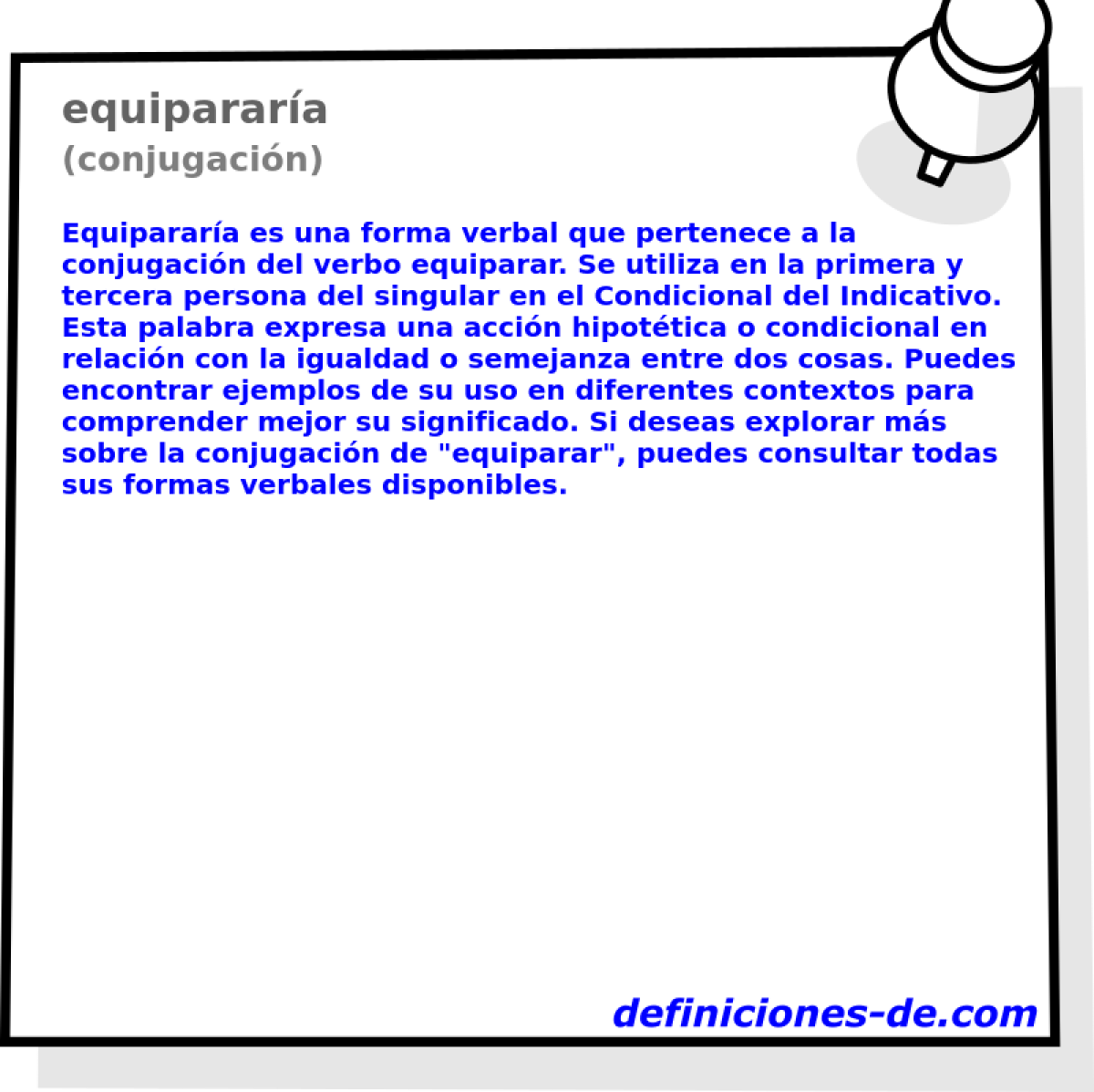 equipararía (conjugación)