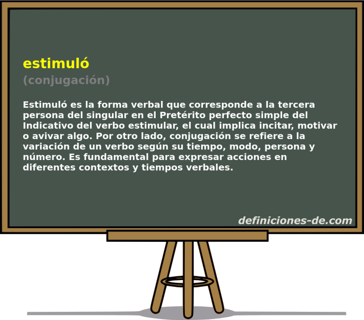 estimuló (conjugación)