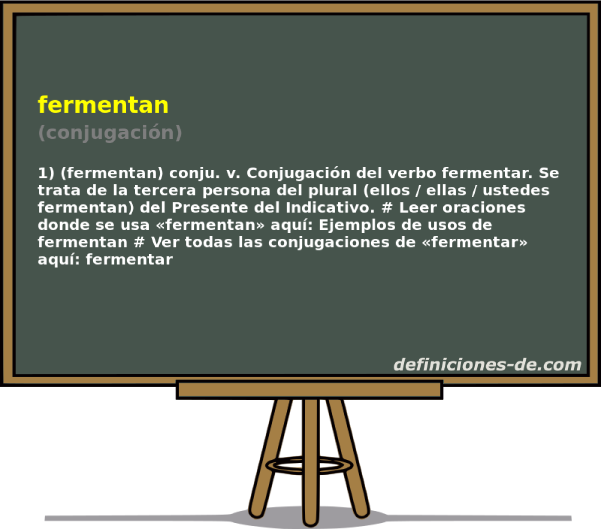 fermentan (conjugacin)