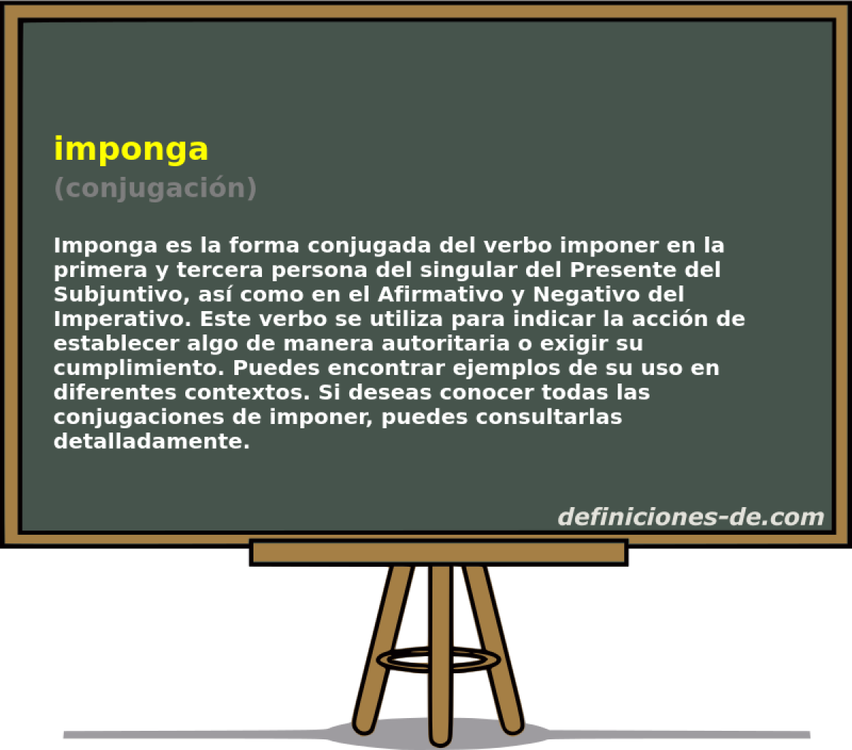imponga (conjugaci�n)
