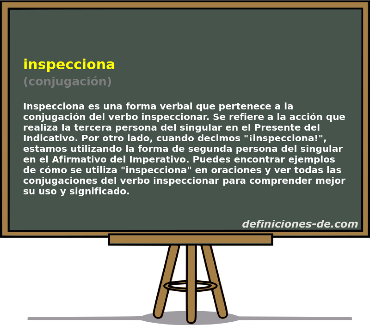 inspecciona (conjugaci�n)