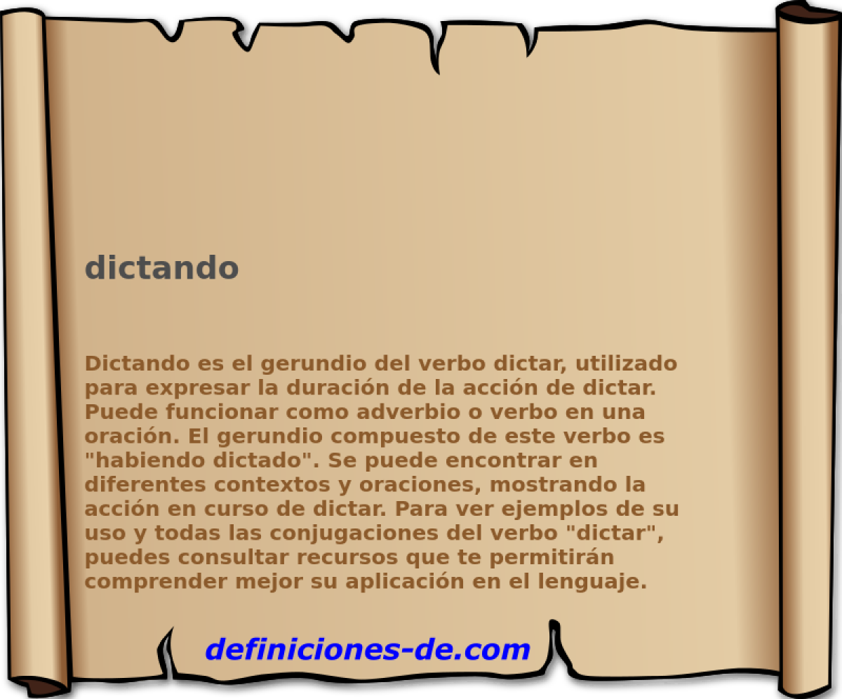 dictando 