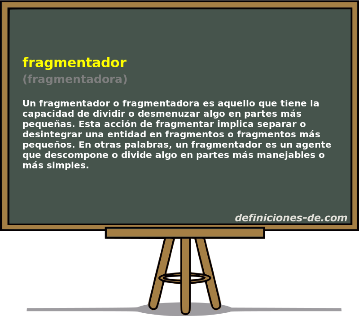 fragmentador (fragmentadora)
