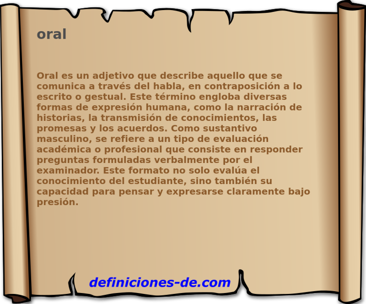 oral 