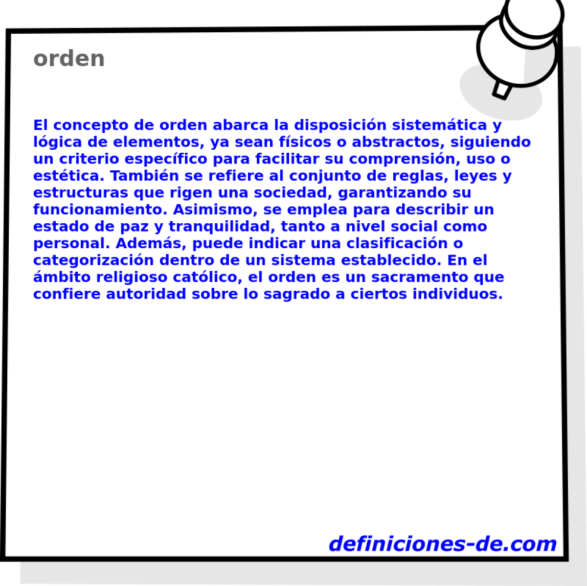 orden 