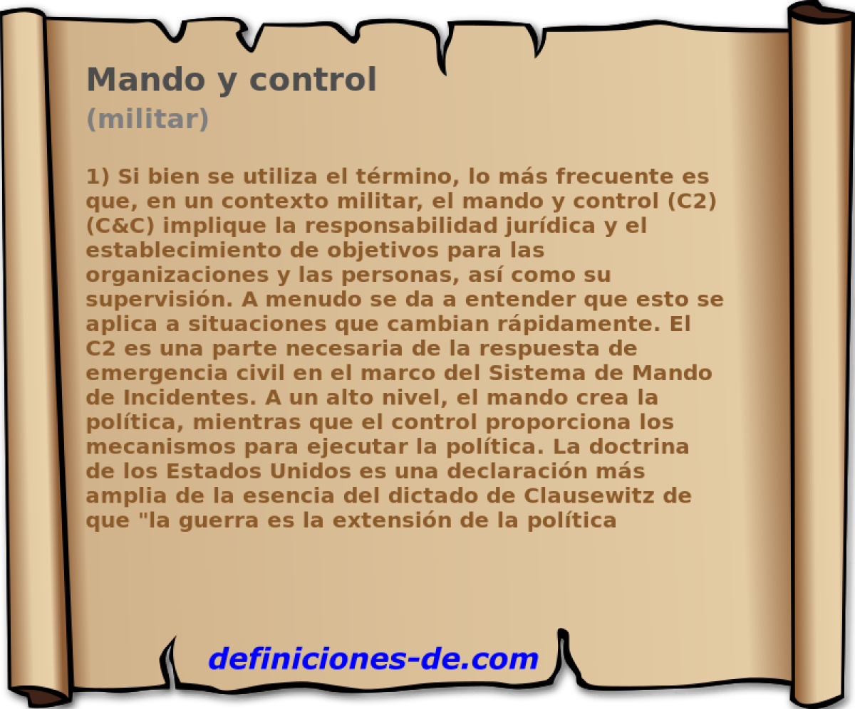 Mando y control (militar)