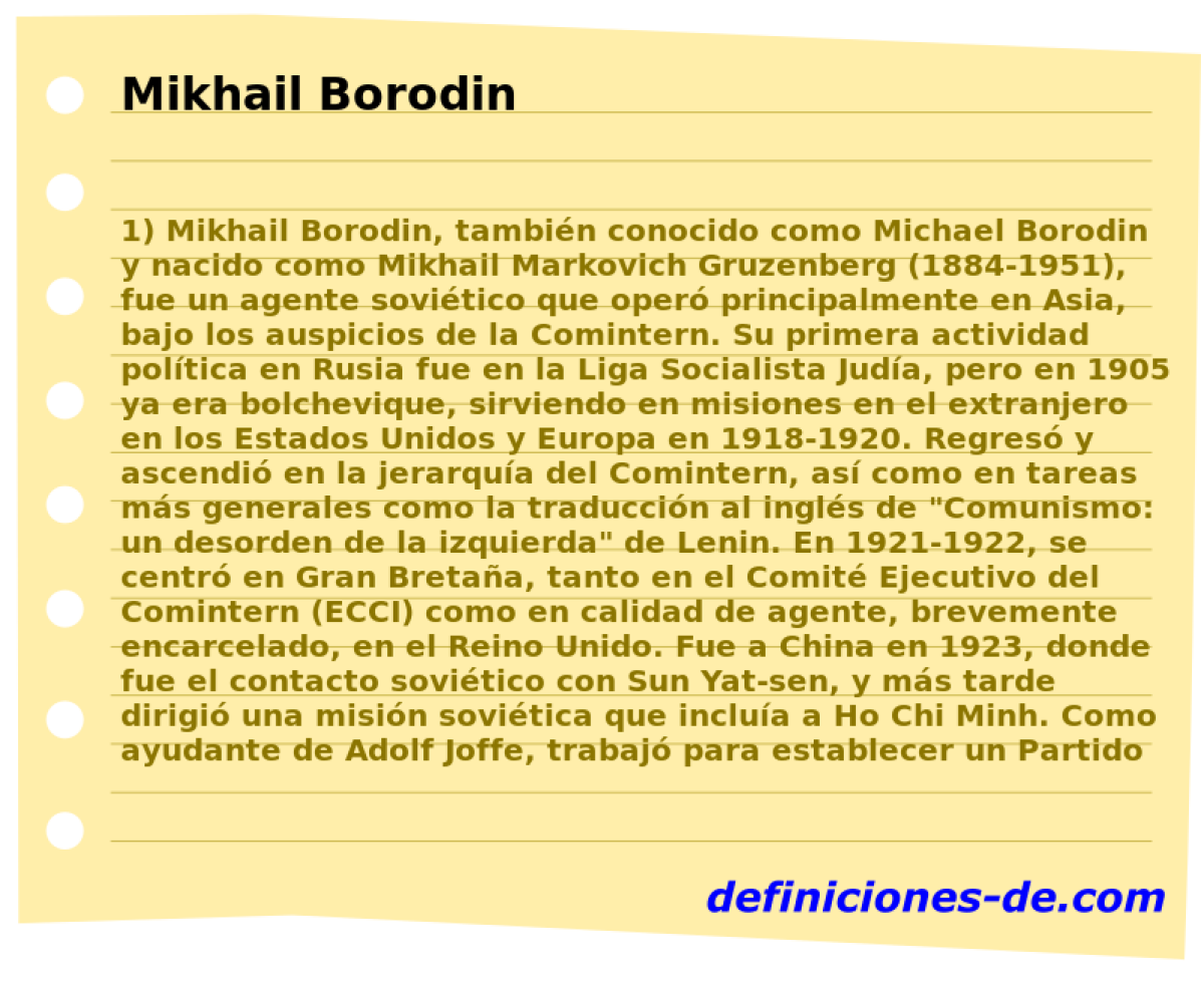 Mikhail Borodin 