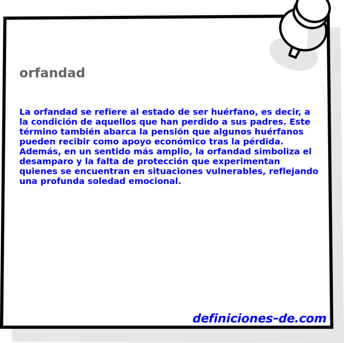 orfandad 