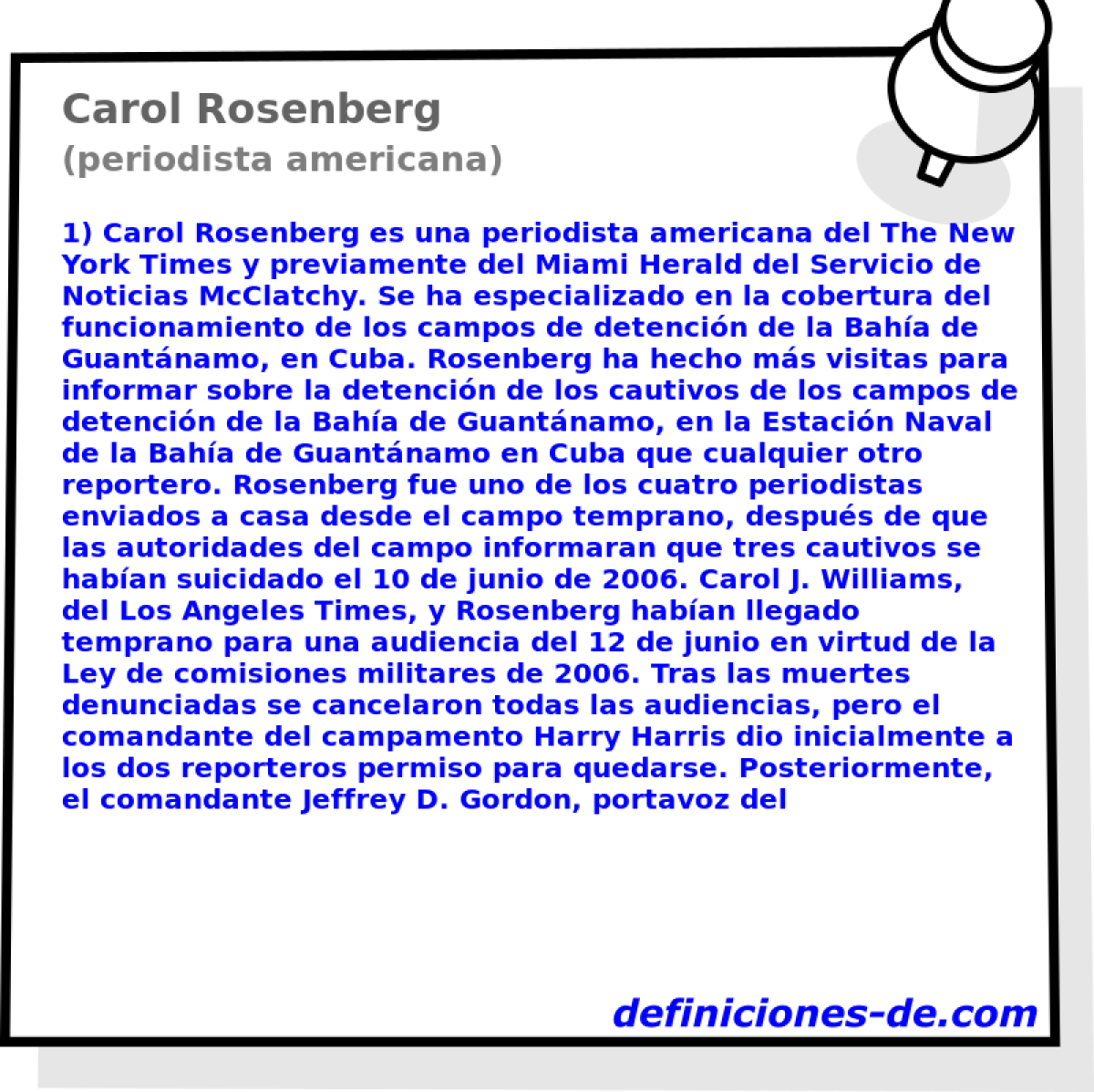Carol Rosenberg (periodista americana)