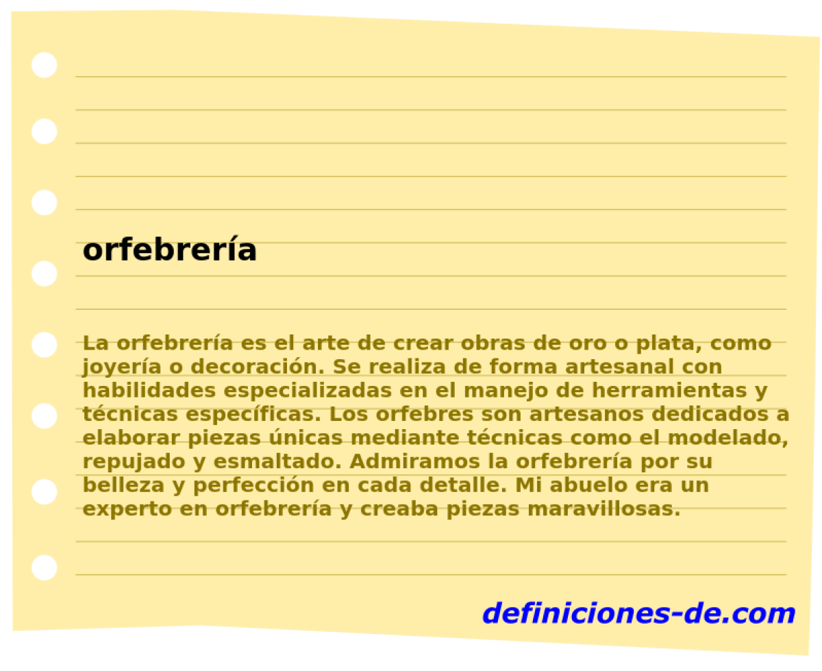 orfebrera 