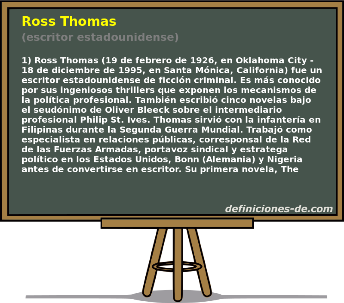 Ross Thomas (escritor estadounidense)