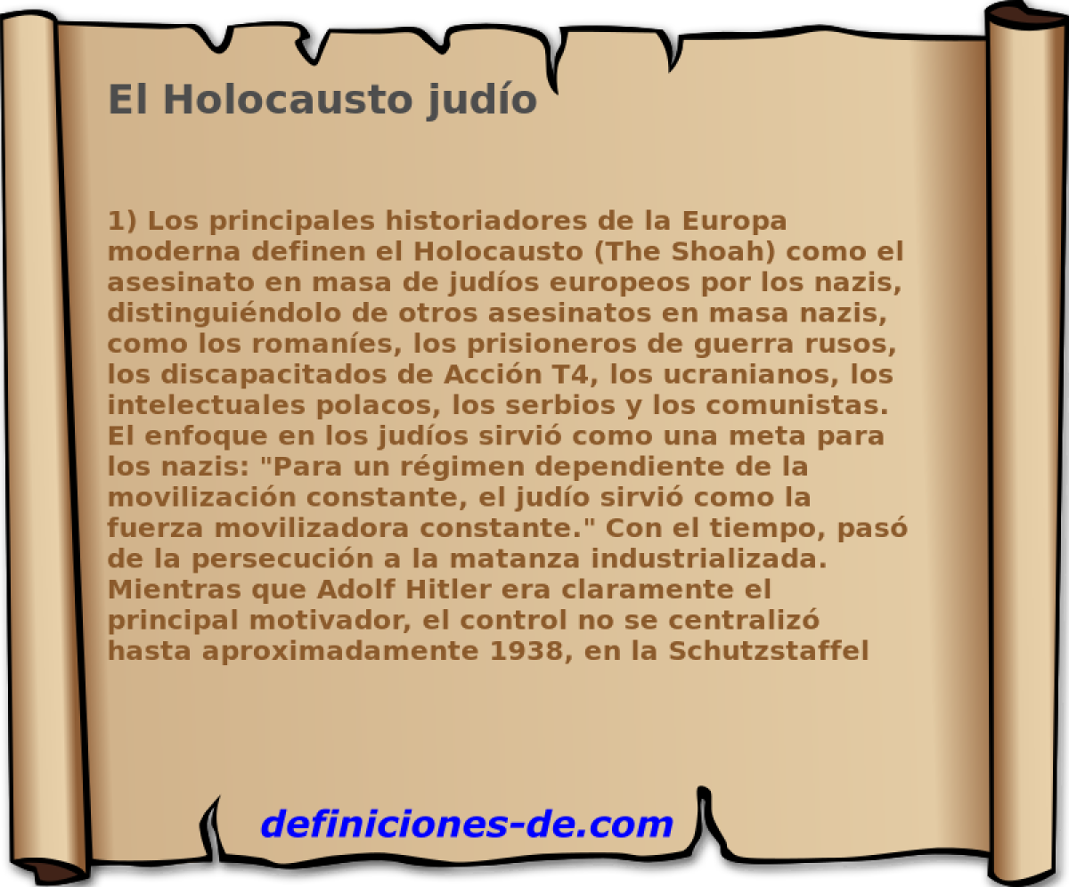 El Holocausto judo 