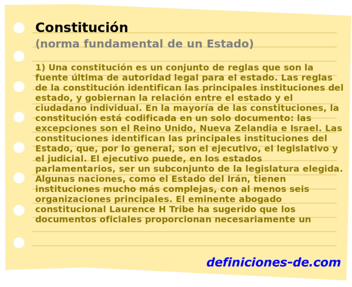 Constitucin (norma fundamental de un Estado)