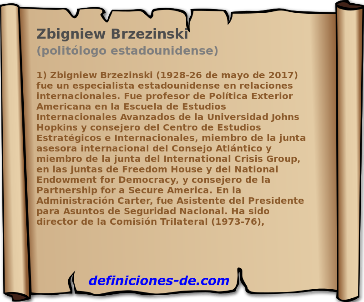 Zbigniew Brzezinski (politlogo estadounidense)