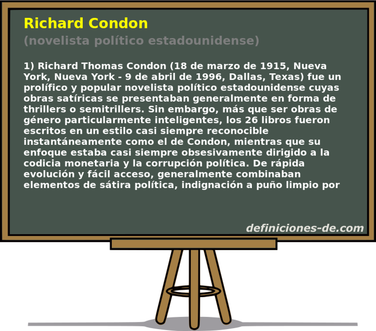 Richard Condon (novelista poltico estadounidense)