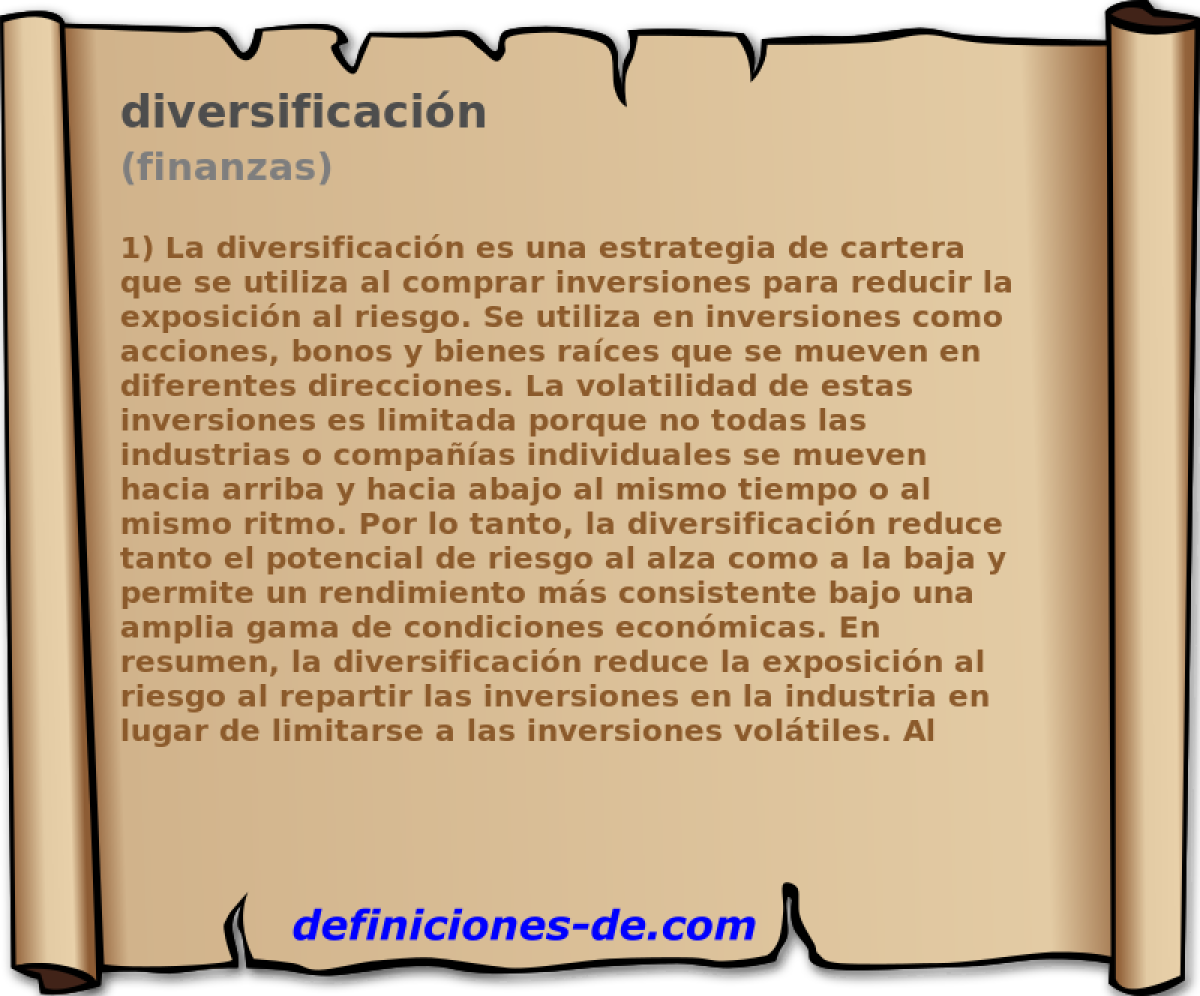 diversificacin (finanzas)
